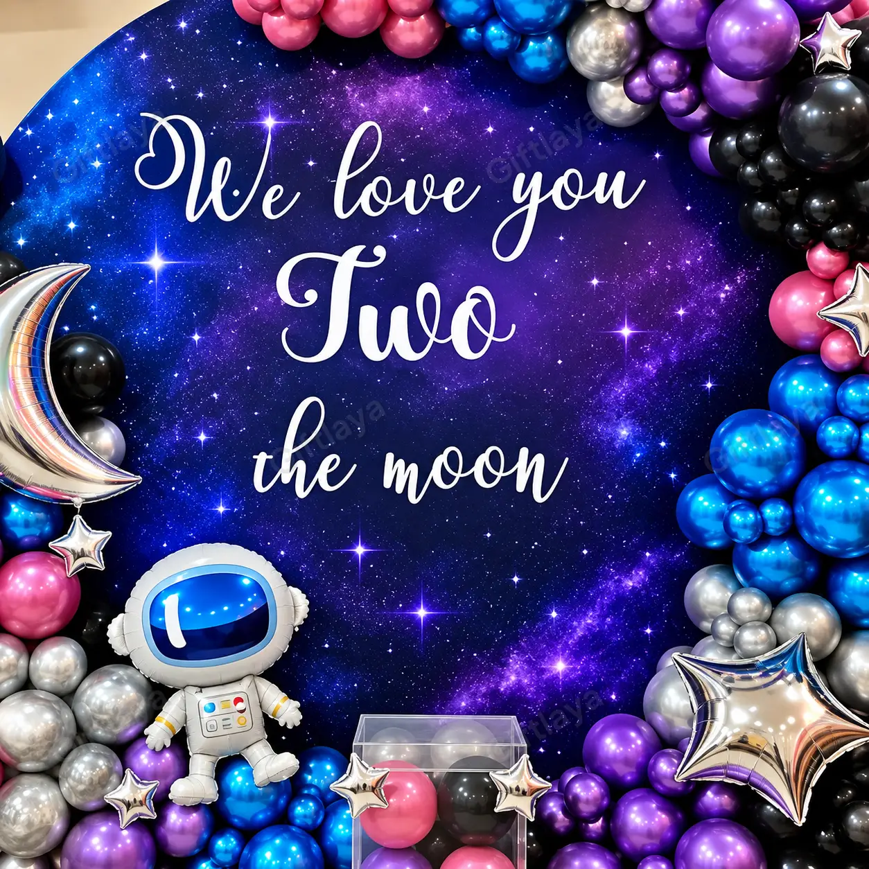 Premium Space Theme Birthday Decoration — photo 3
