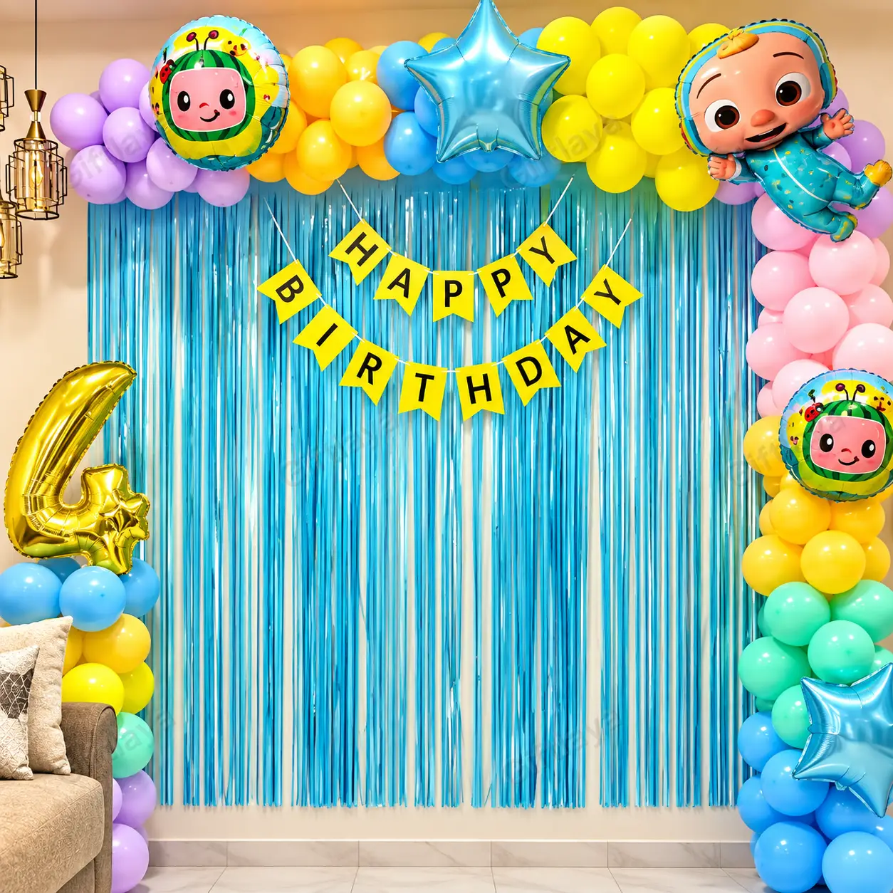 Simple Cocomelon Theme Decoration — photo 3