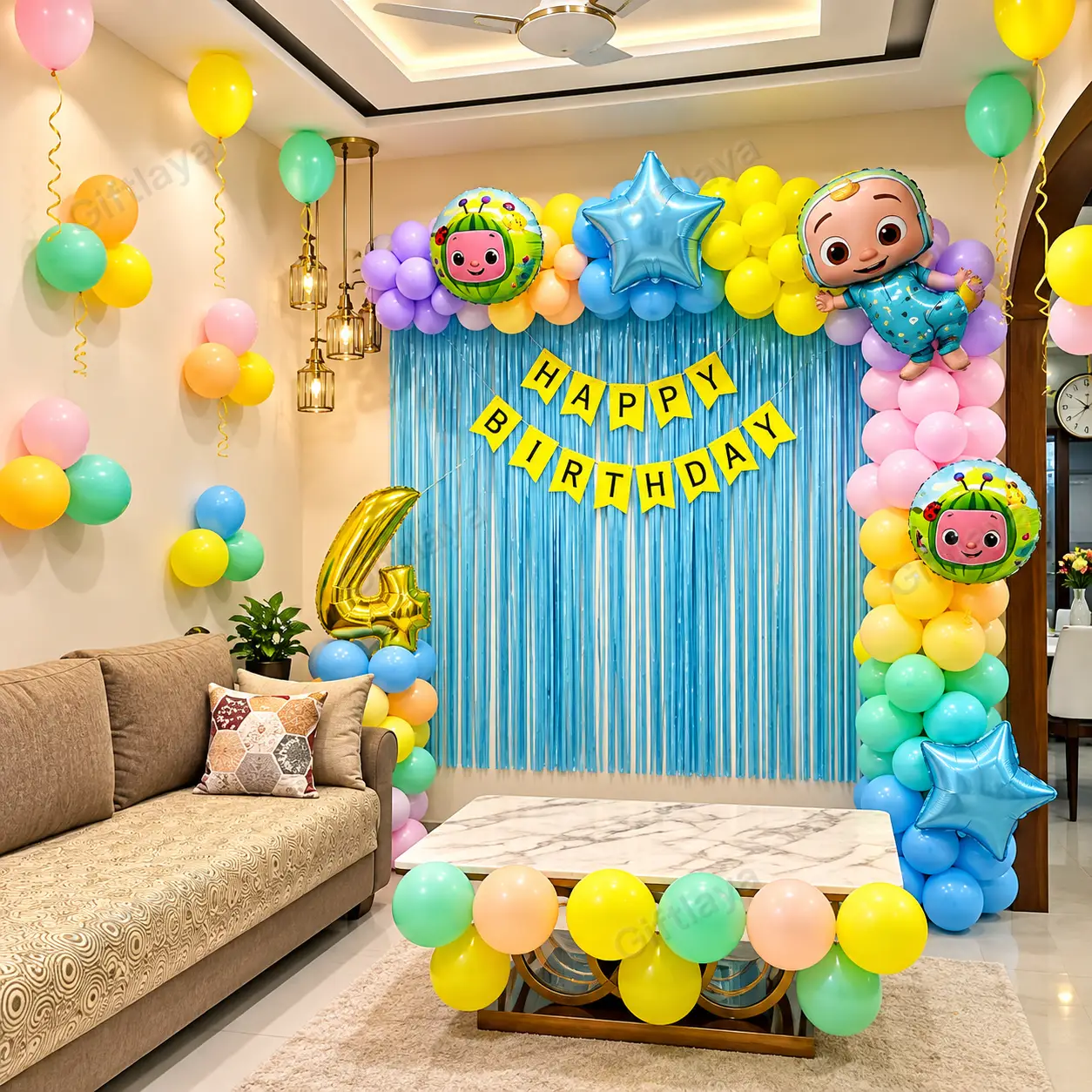 Simple Cocomelon Theme Decoration — photo 2