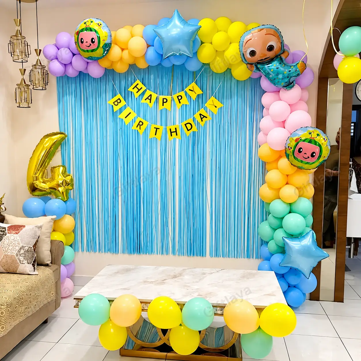 Simple Cocomelon Theme Decoration