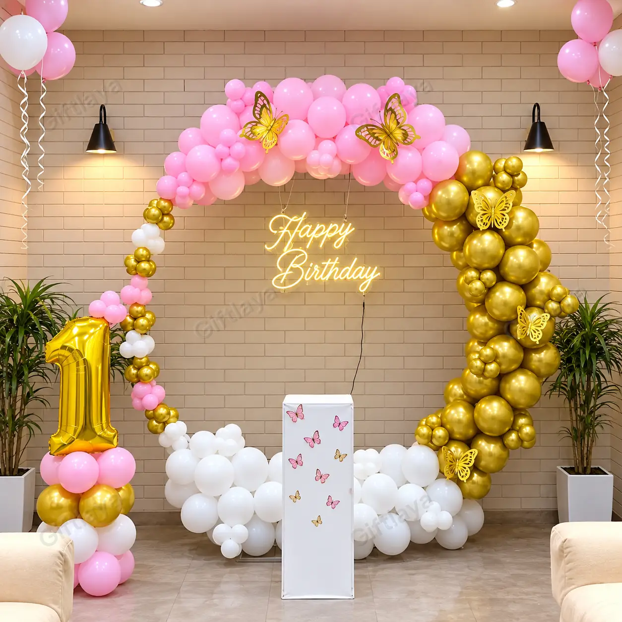 Simple Ring Birthday Decoration for Kids at Home