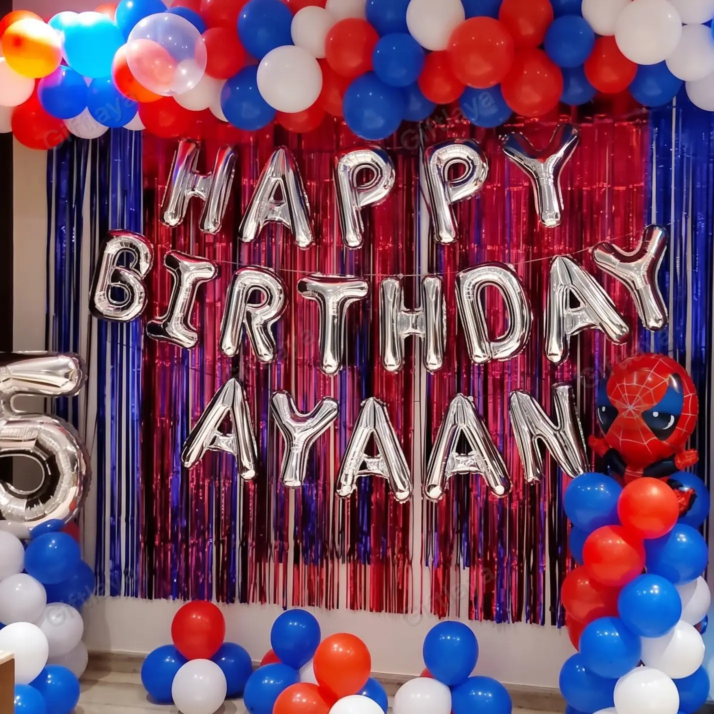 Spiderman Balloon Decoration — photo 2