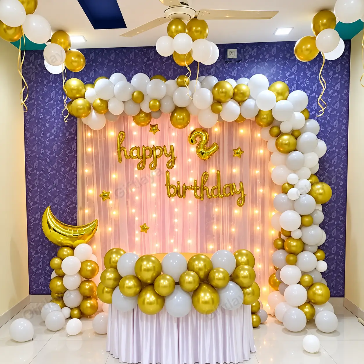 Star and Moon Birthday Decoration