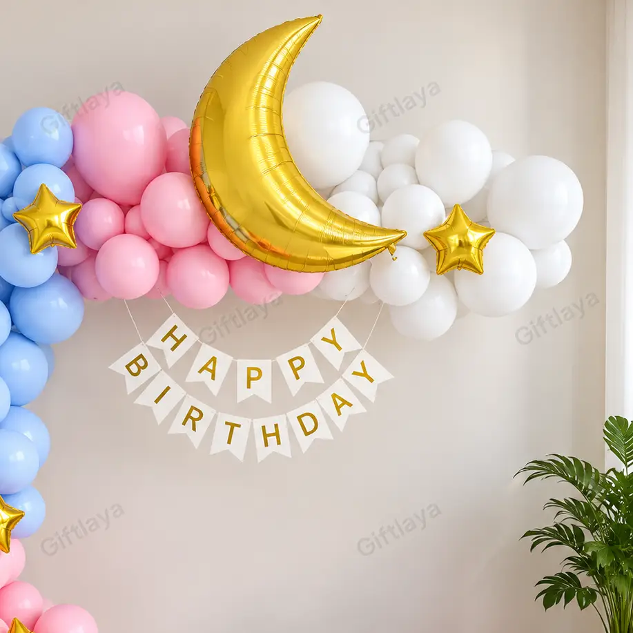Star Moon Balloon Arch Decoration — photo 2