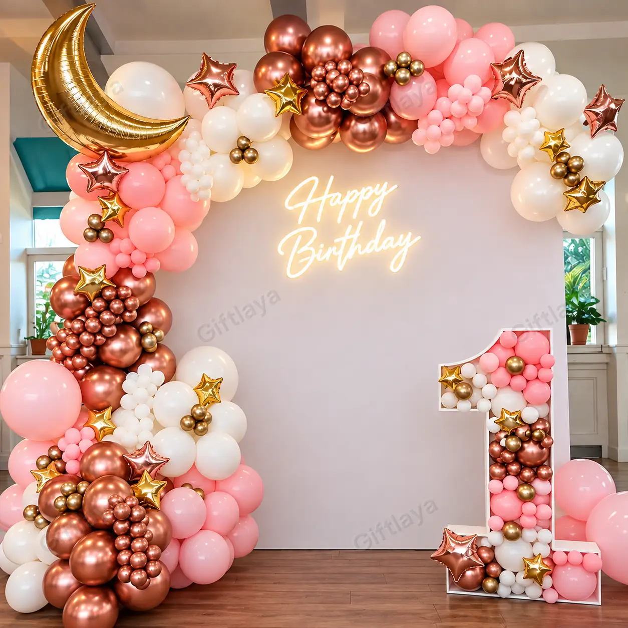 Star Moon Premium Birthday Decoration