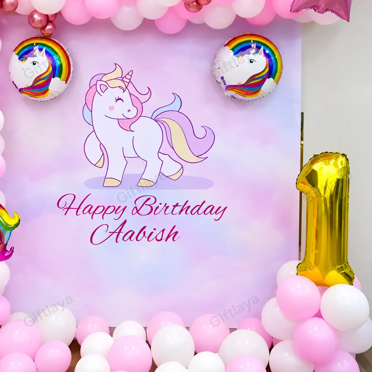 Unicorn Backdrop Decoration — photo 3