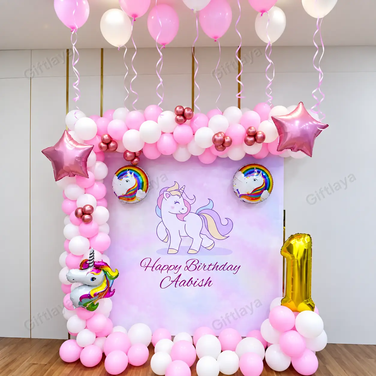 Unicorn Backdrop Decoration