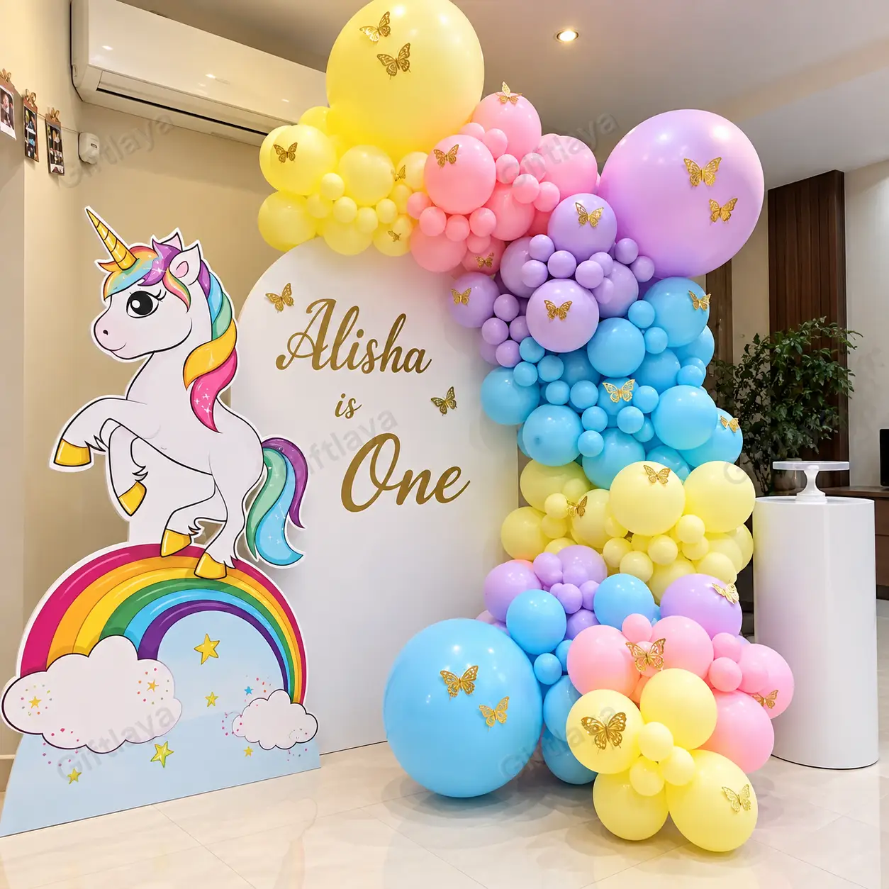 Unicorn Theme Balloon Decoration — photo 2