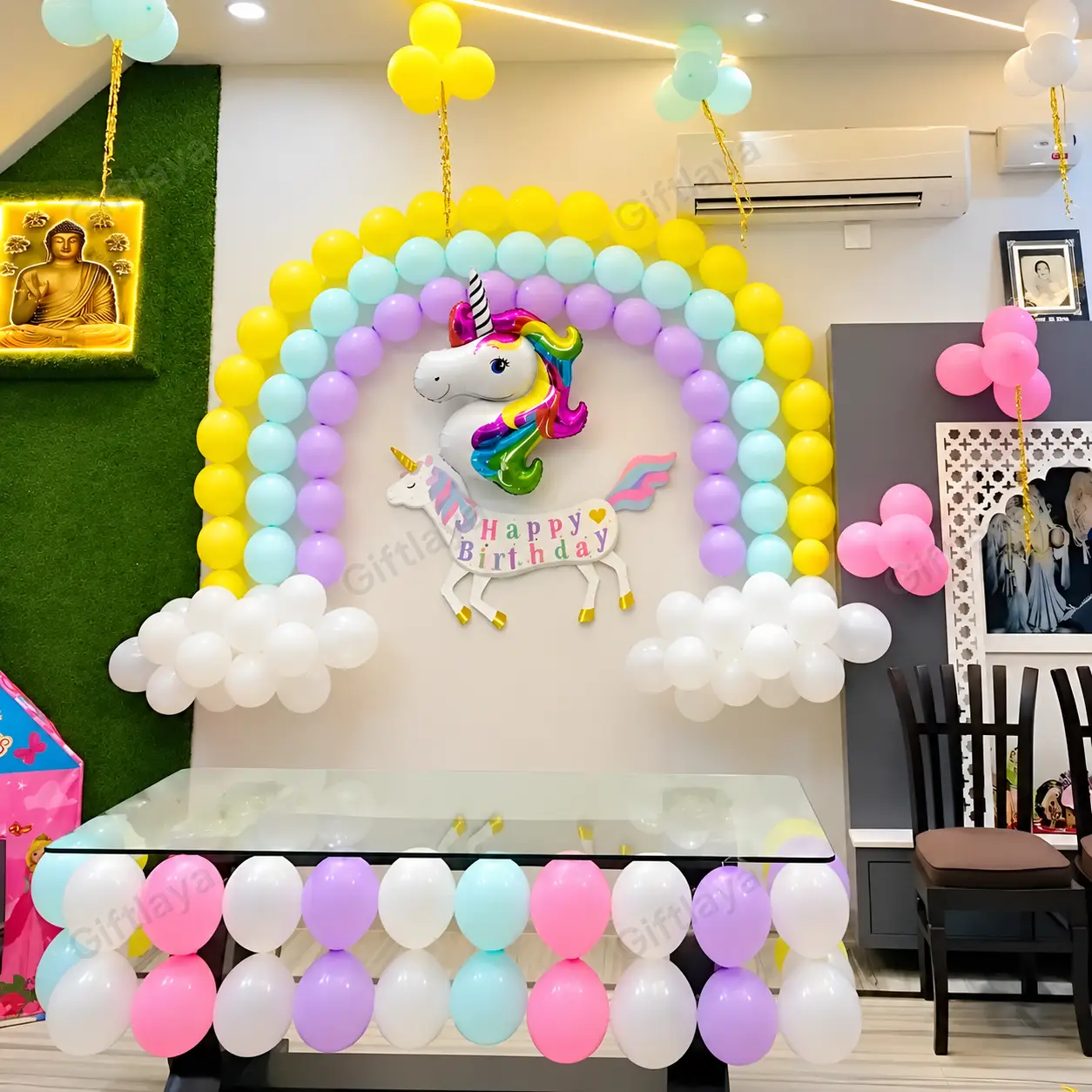 Unicorn Theme Hall Decoration