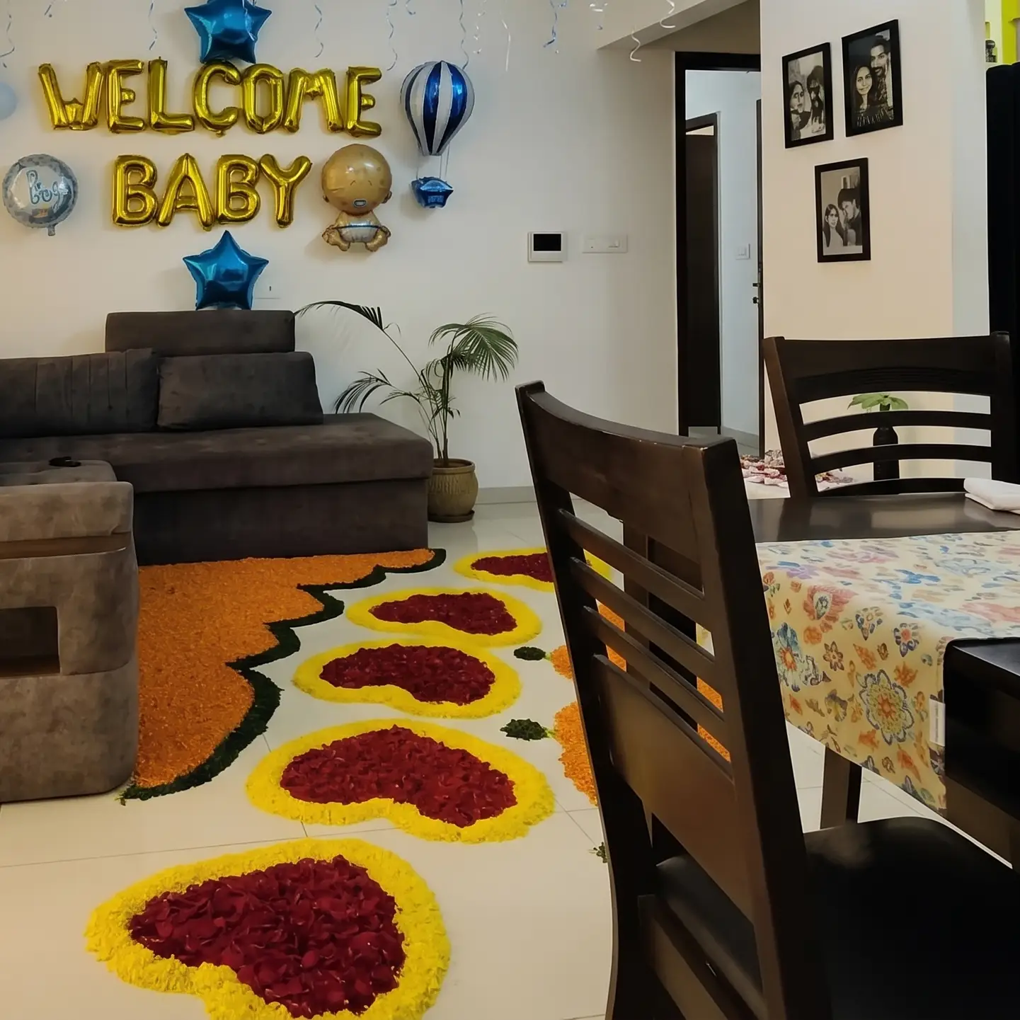 Blue Balloon Decor for Welcome Baby — photo 2