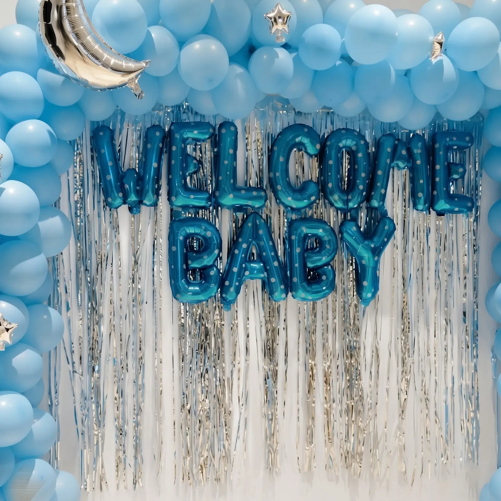 Blue White Baby Decoration — photo 3