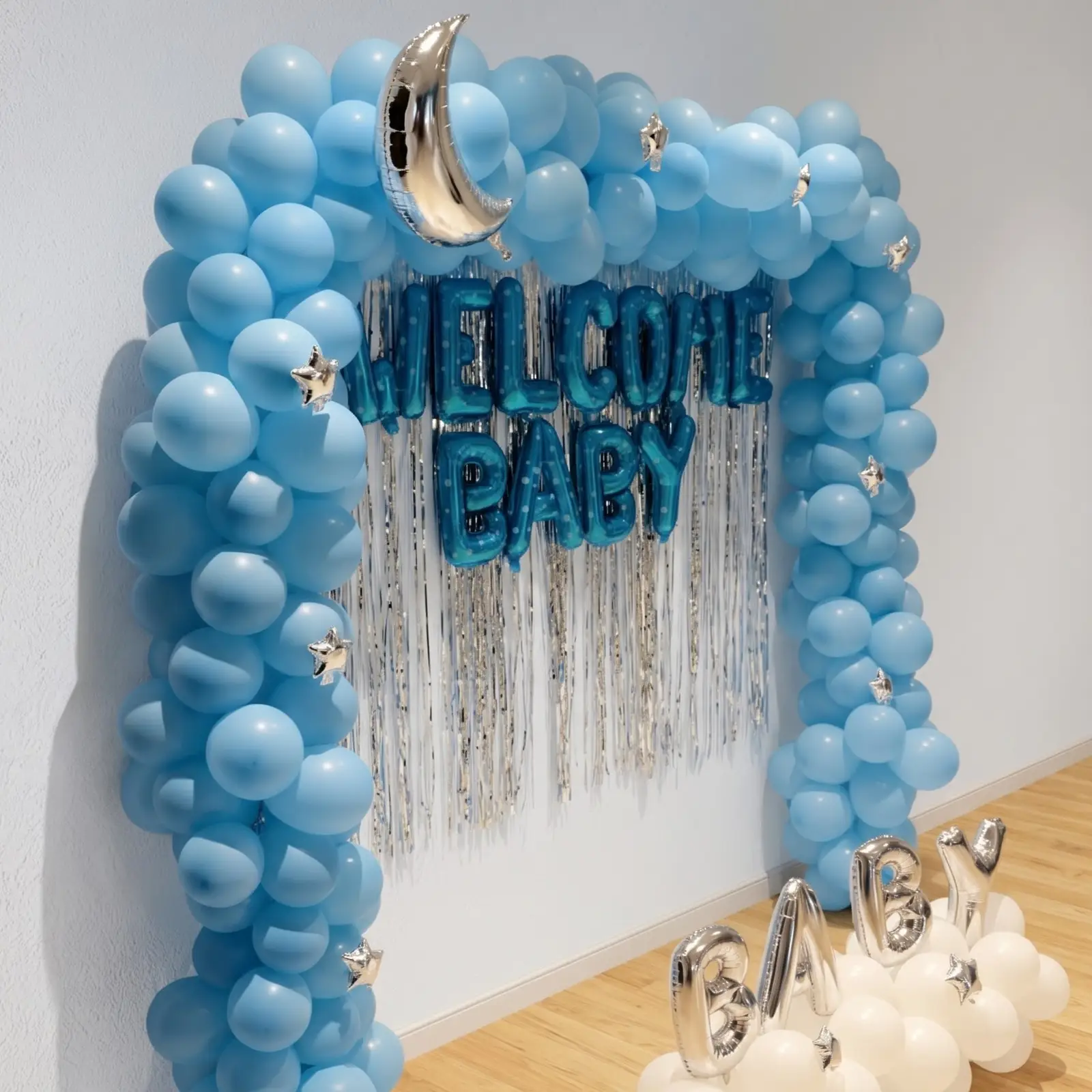 Blue White Baby Decoration — photo 2