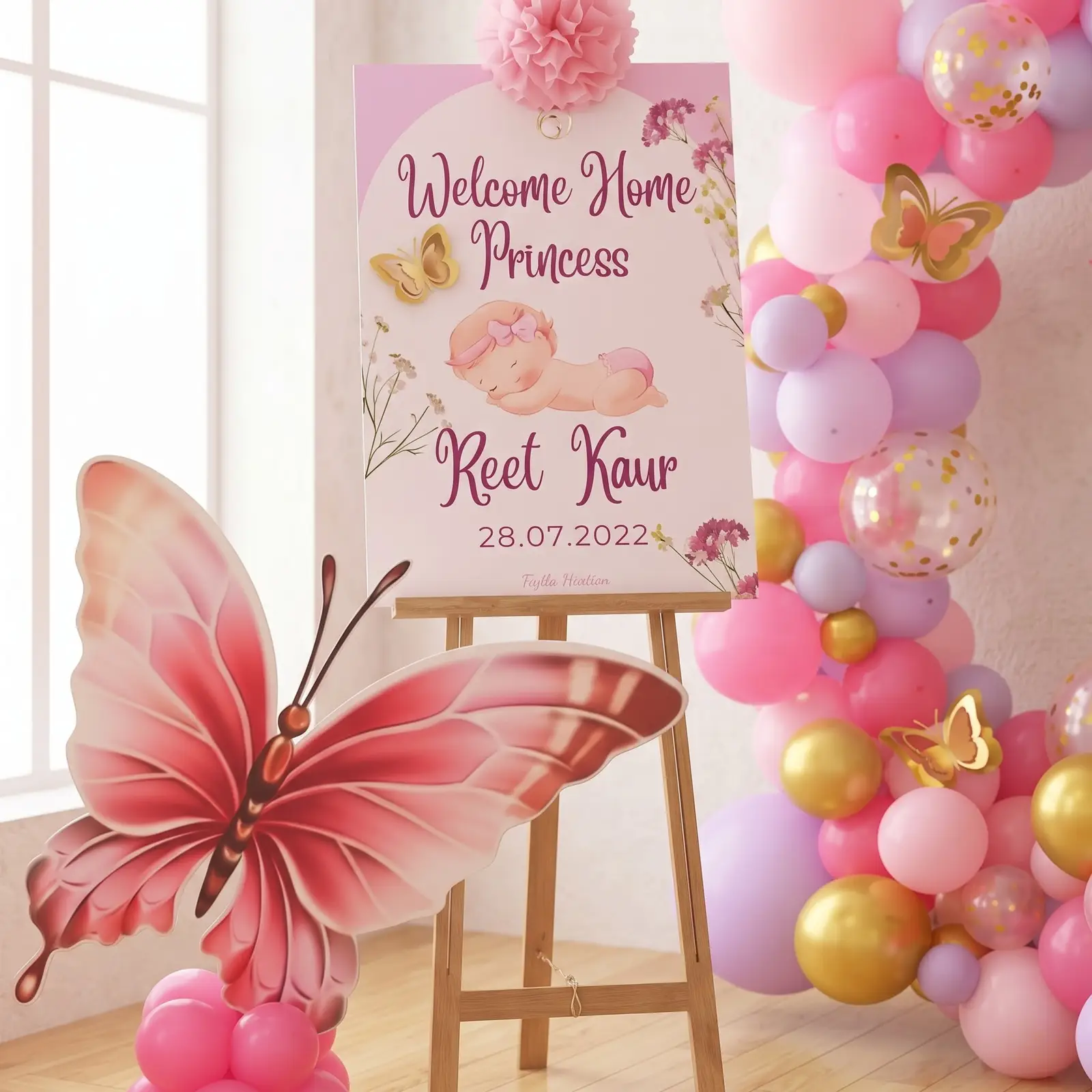 Butterfly Theme Welcome Decoration — photo 2