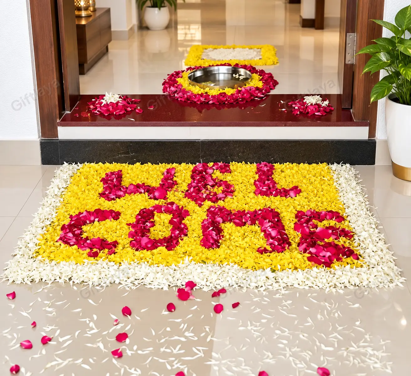 Entrance Flower Decoration for Welcome Baby — photo 3