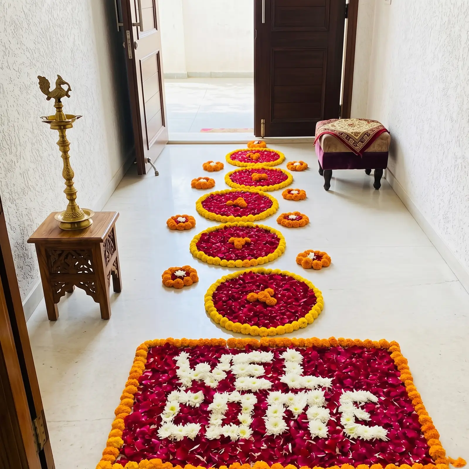 Flower Entrance for Baby Welcome