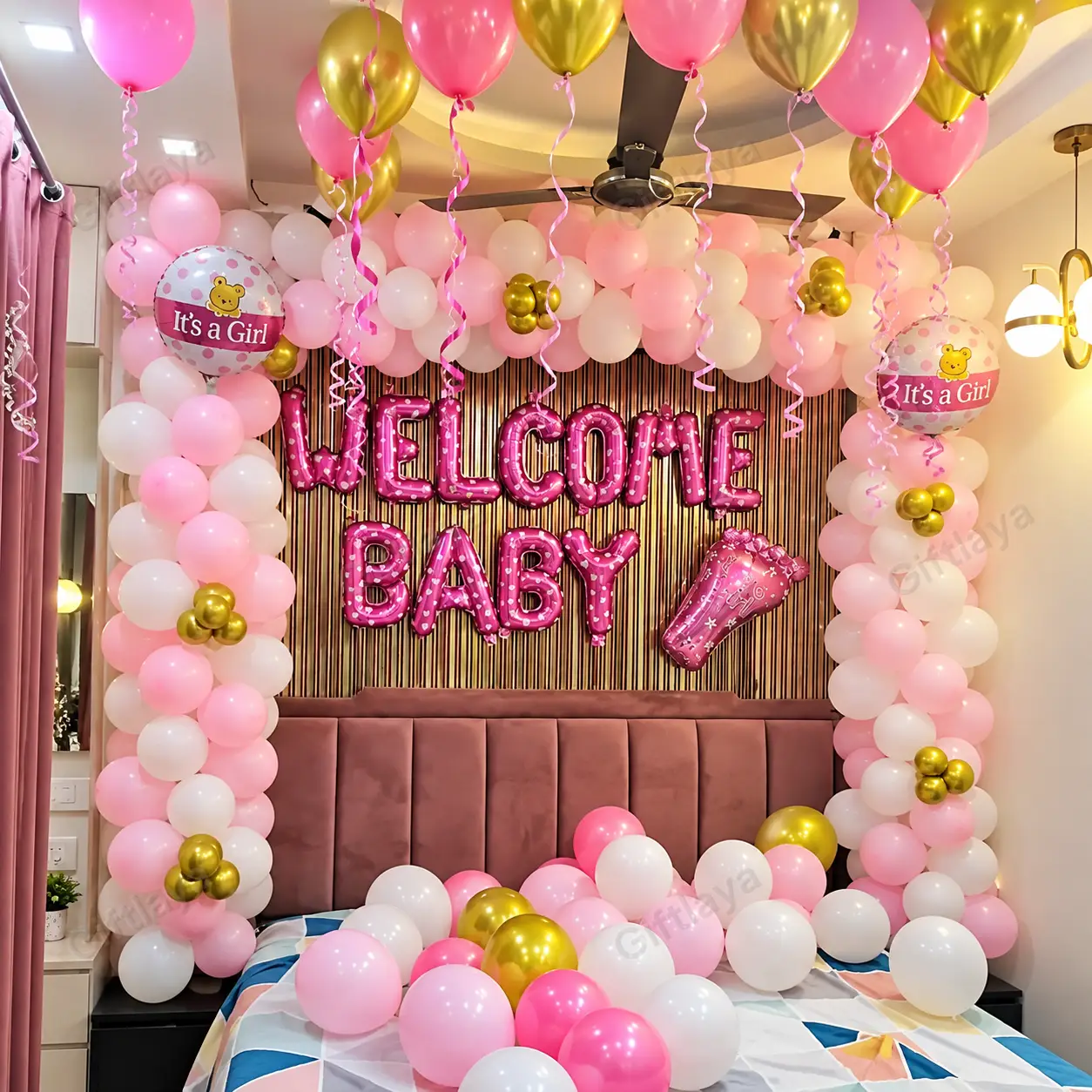 Pink White Welcome Decoration