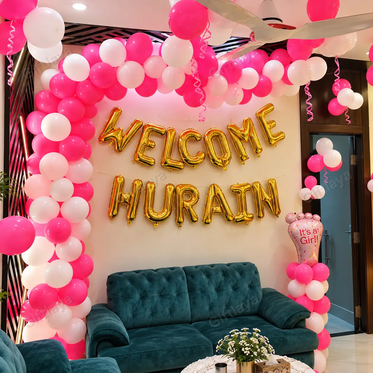 Welcome Baby Balloon Decoration — photo 3