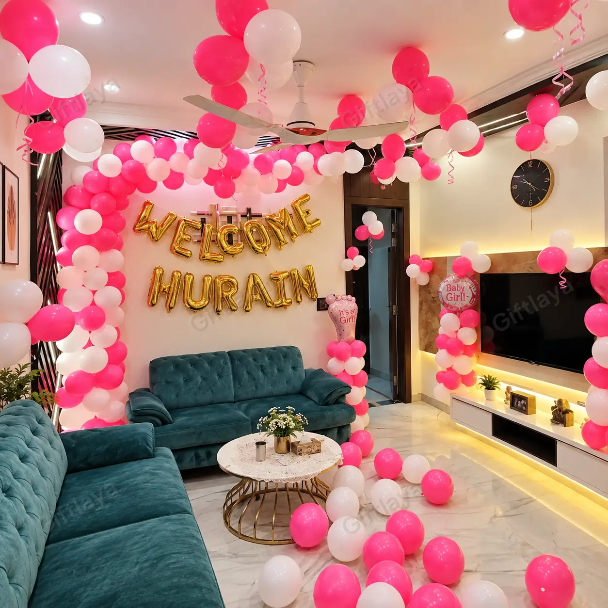 Welcome Baby Balloon Decoration — photo 2