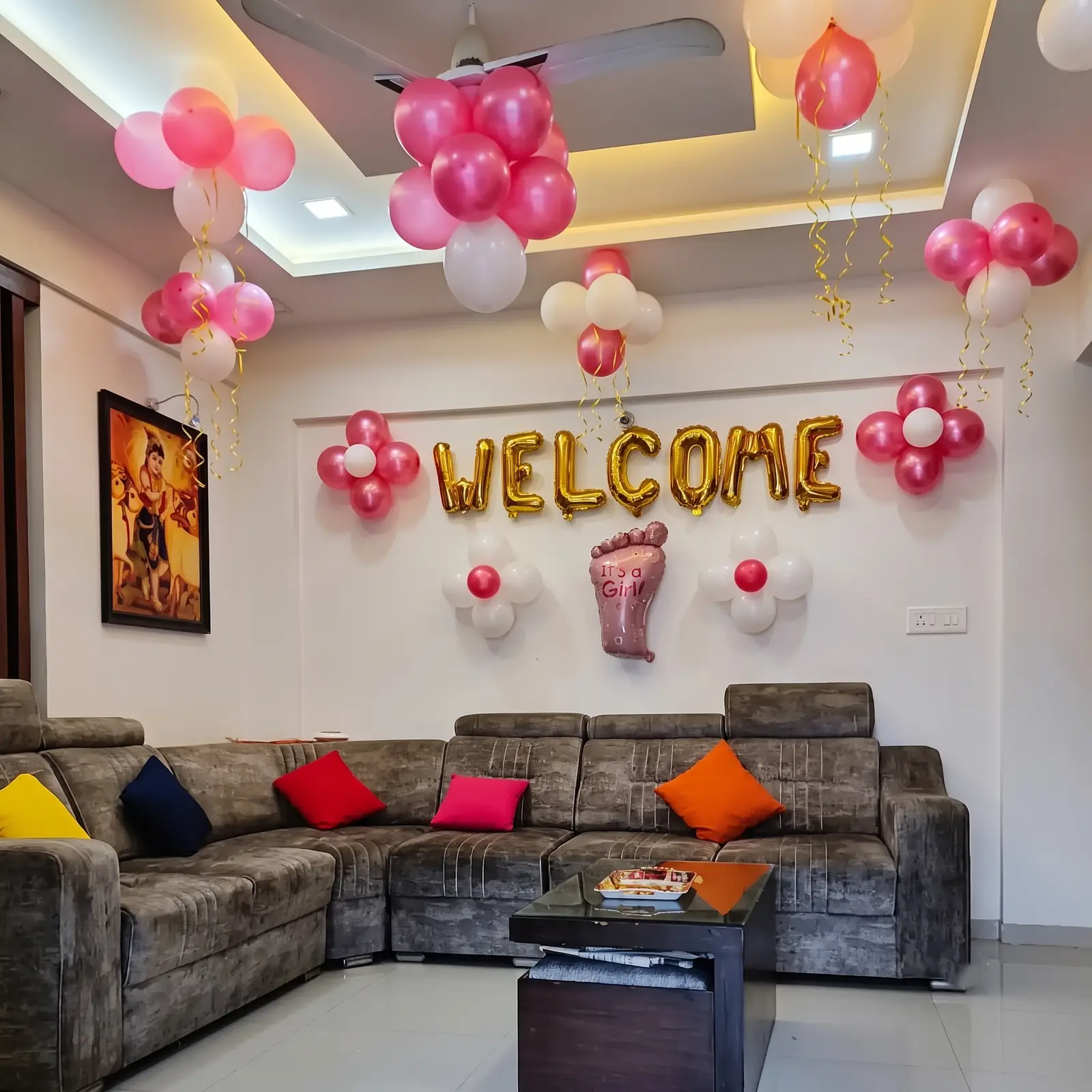 Welcome Baby Girl Decor