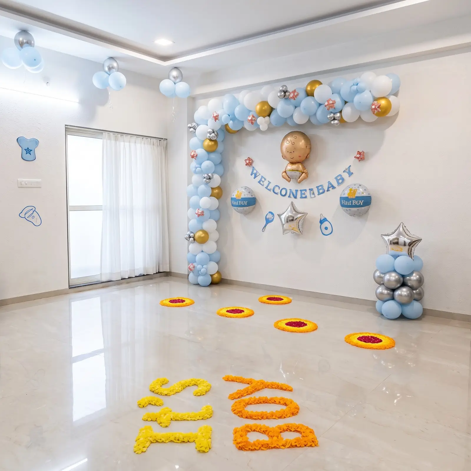 Welcome Balloon Decoration for Baby Boy — photo 2