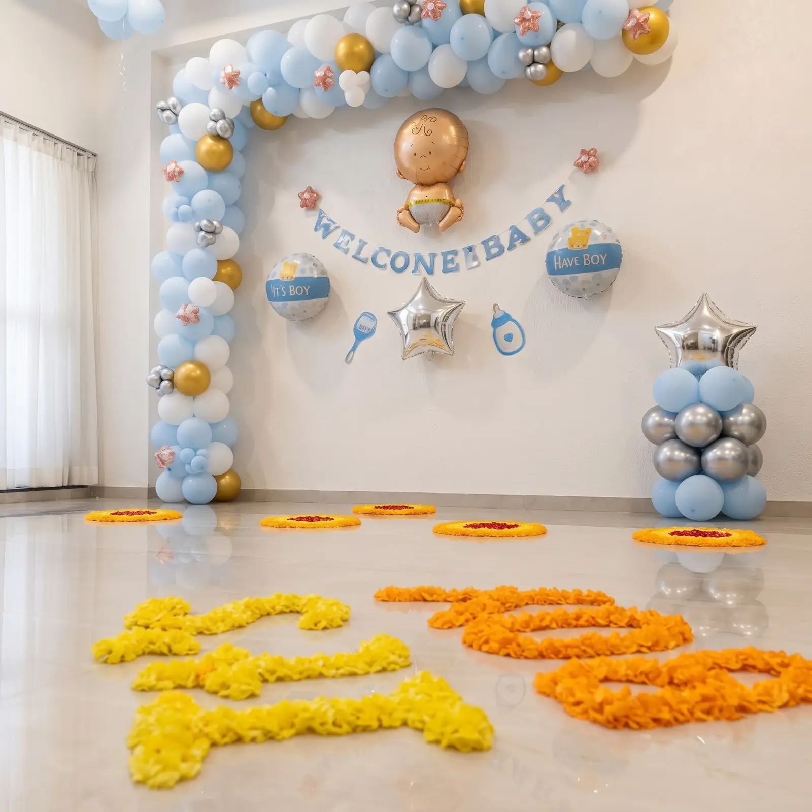 Welcome Balloon Decoration for Baby Boy — photo 3