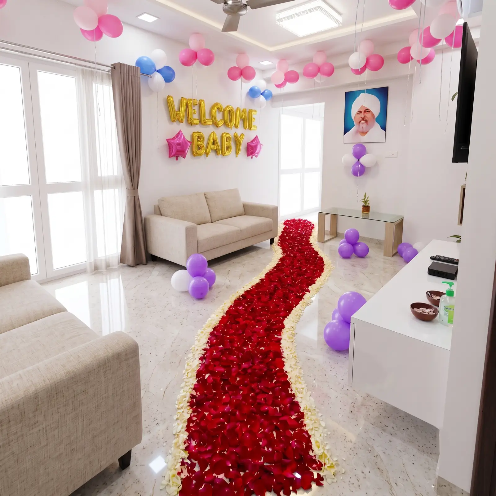 Welcome Flower Decor