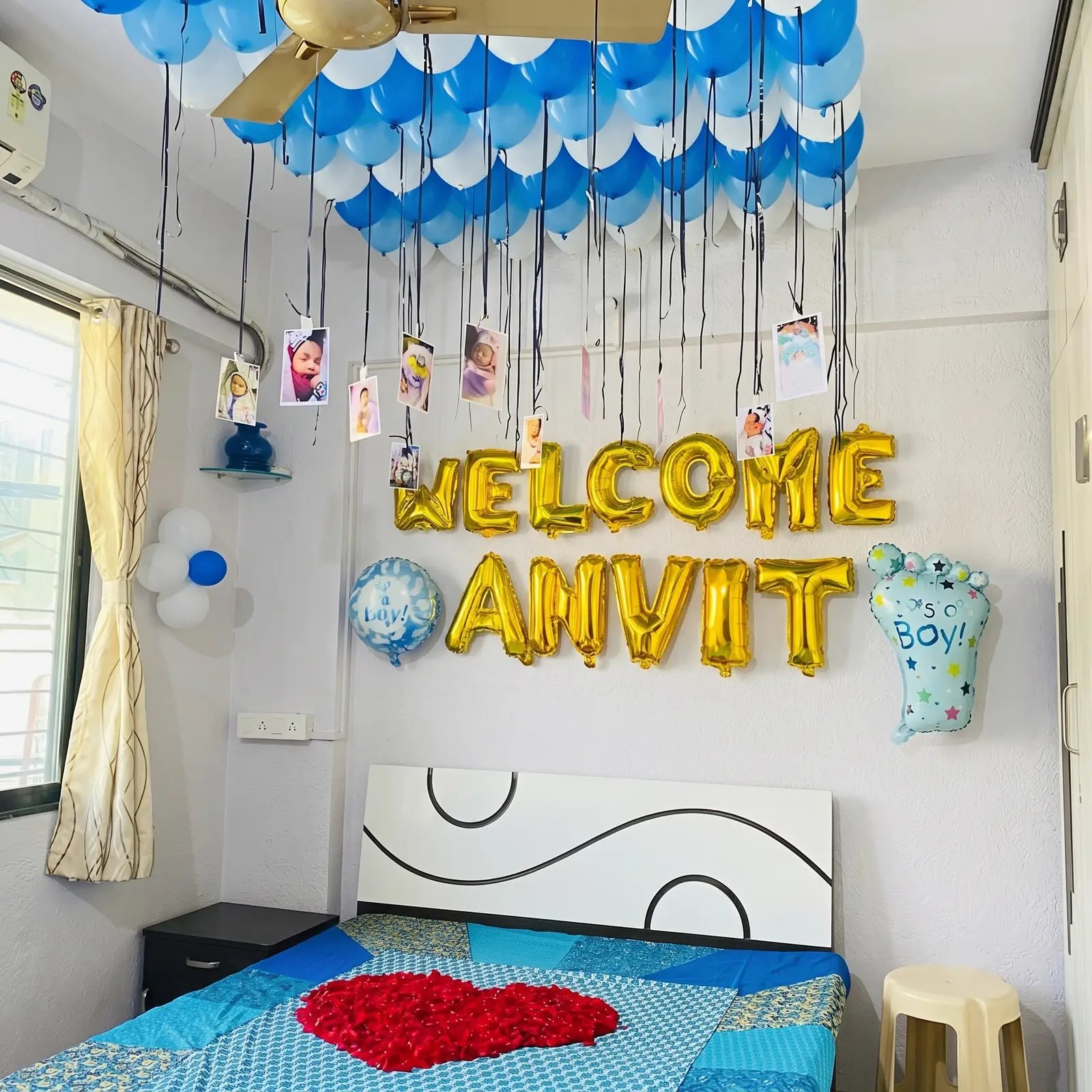 Welcome Home Baby Boy Decor