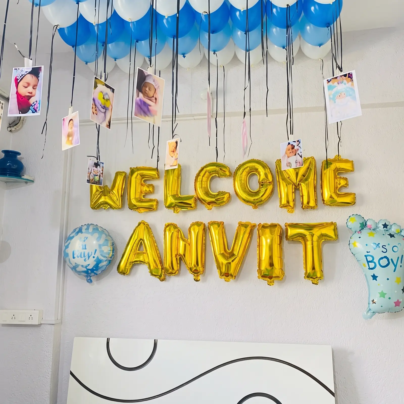 Welcome Home Baby Boy Decor — photo 2