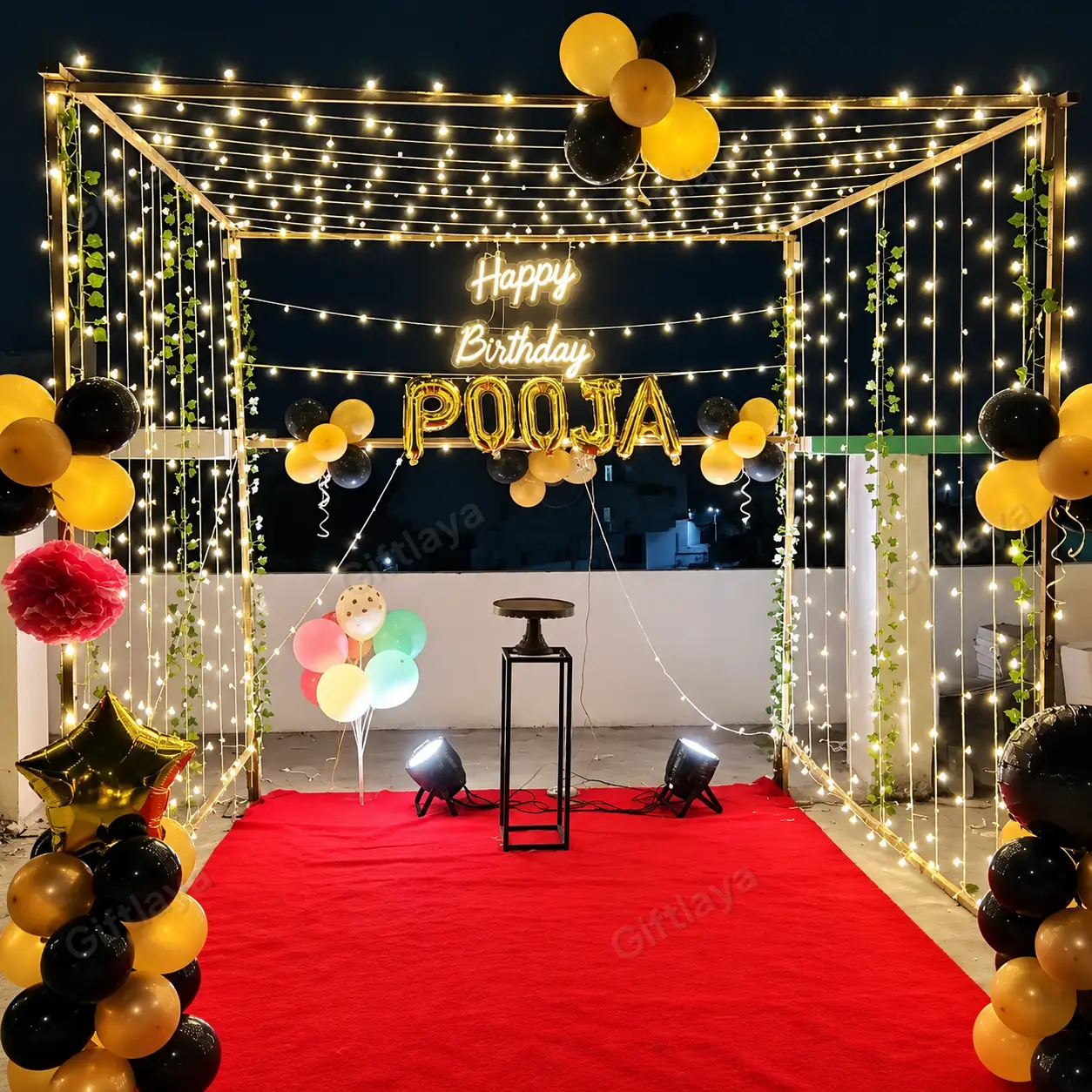 Birthday Light Terrace Decoration