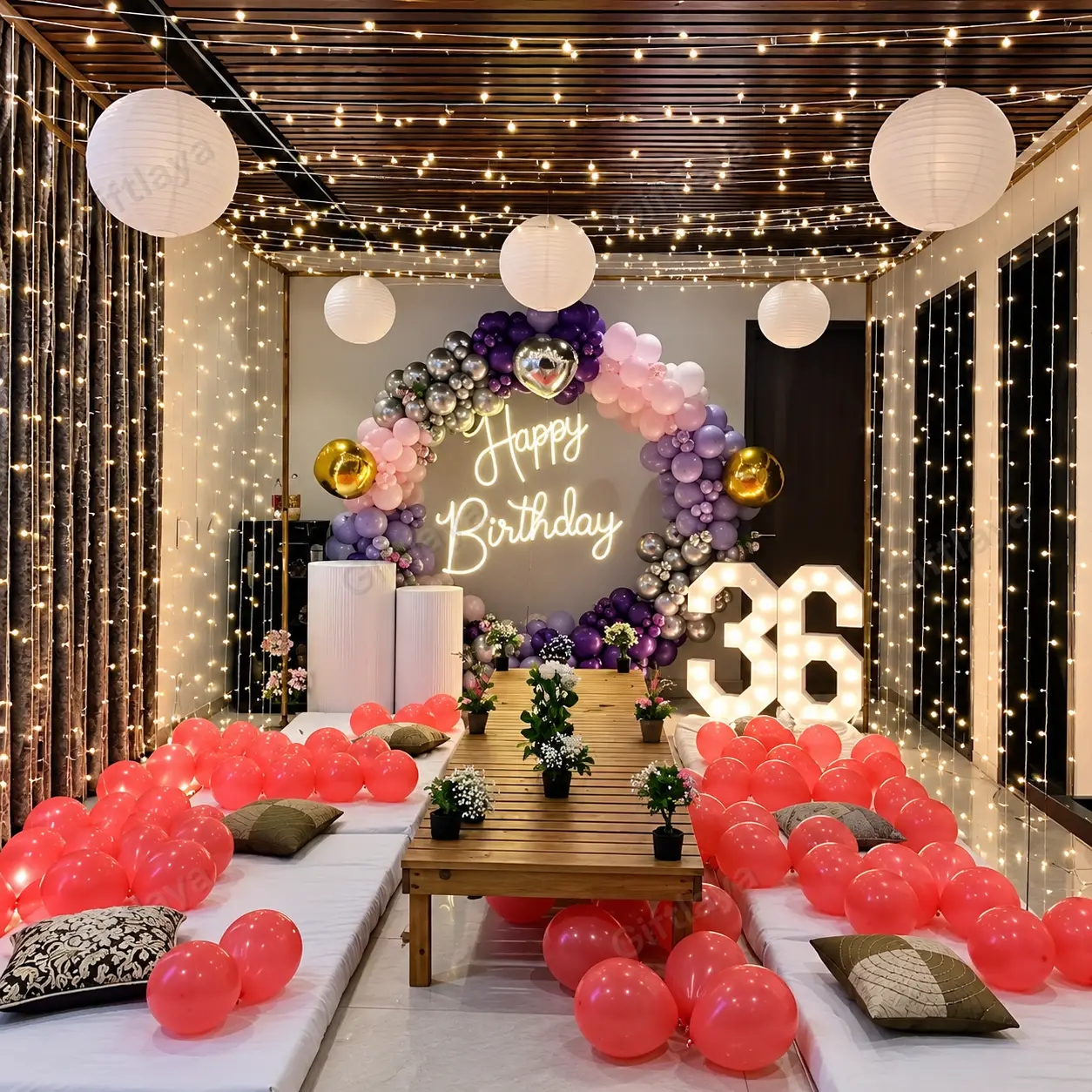 Birthday Terrace Decoration