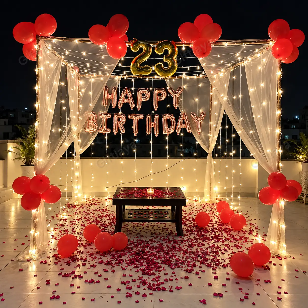 Simple Romantic Terrace Decoration