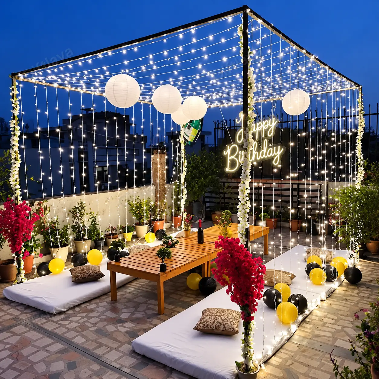 Terrace Birthday Decoration