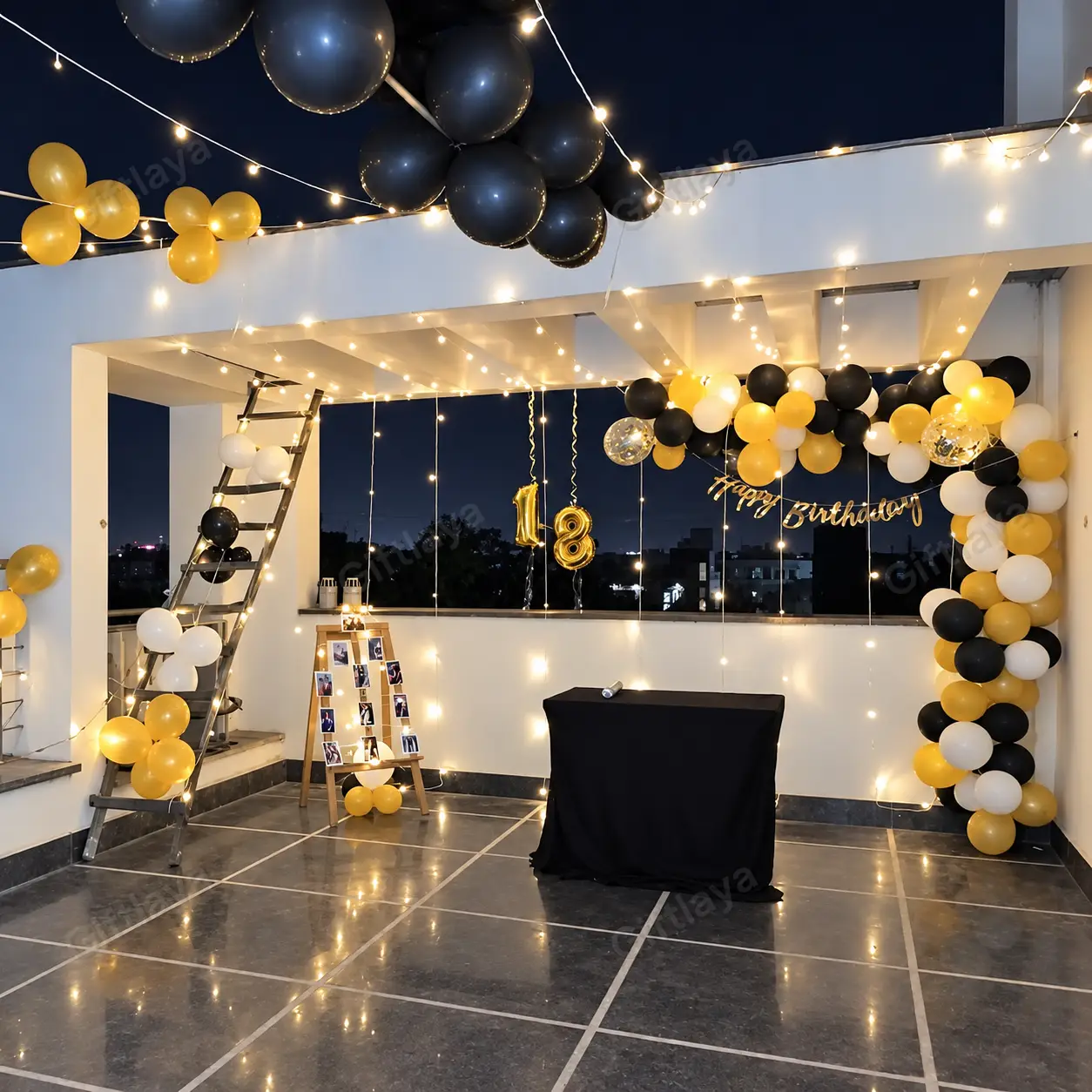Terrace Decoration for Birthday