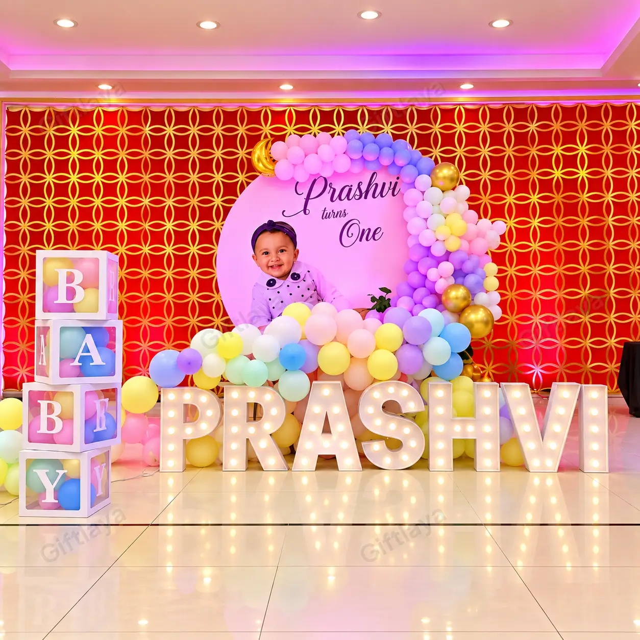1st Birthday Stage Decoration