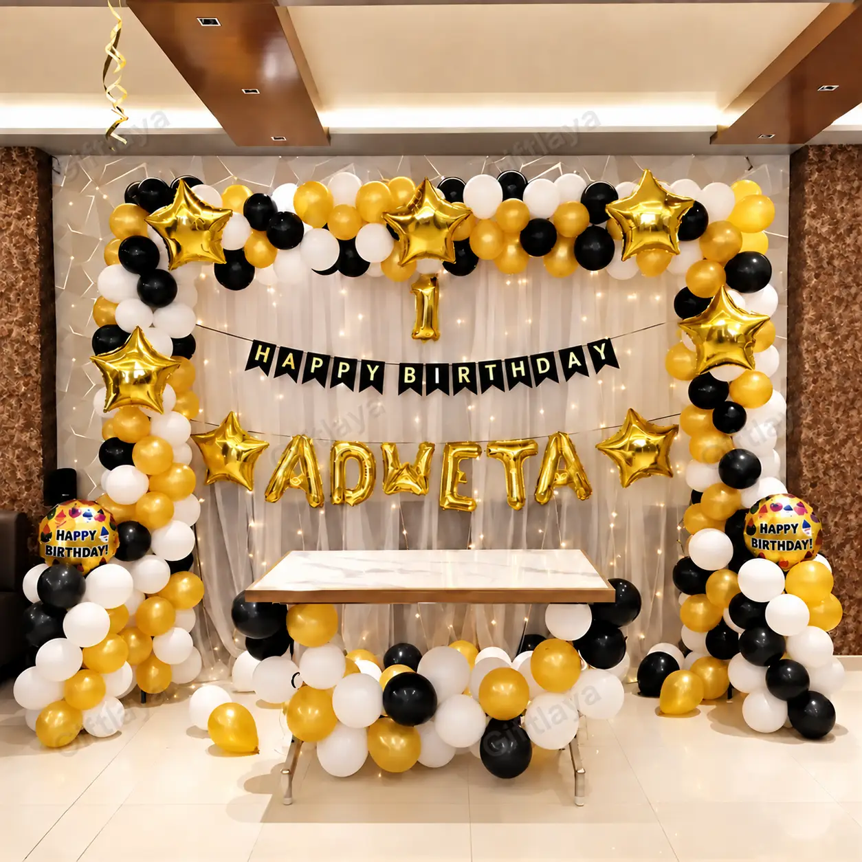 Balloons Birthday Stage Decoration