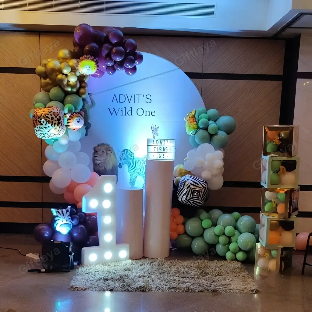 Jungle Theme Birthday Setup