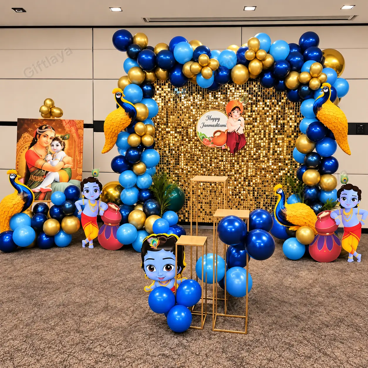 Krishna Theme Balloon Decoration — photo 2