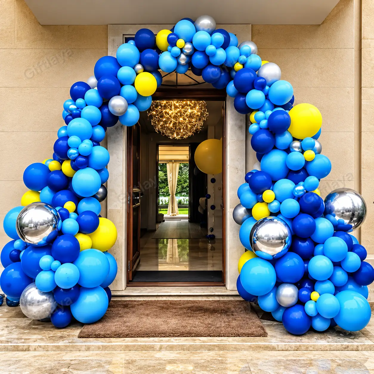 Krishna Theme Balloon Decoration — photo 4