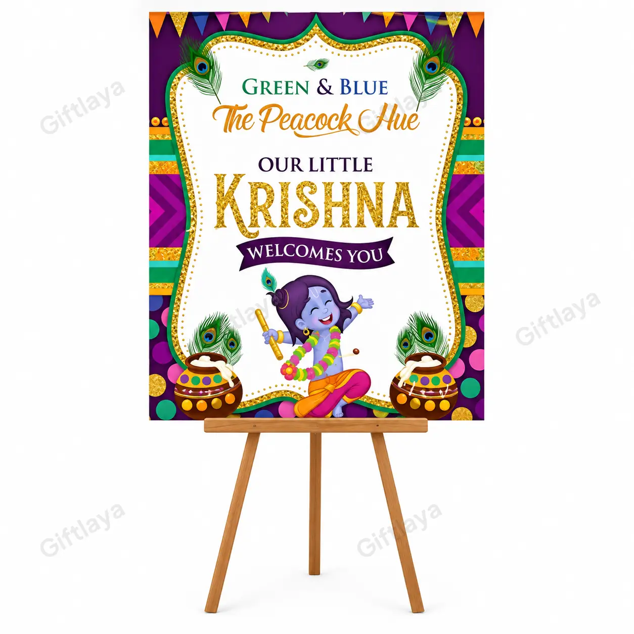 Krishna Theme Balloon Decoration — photo 3