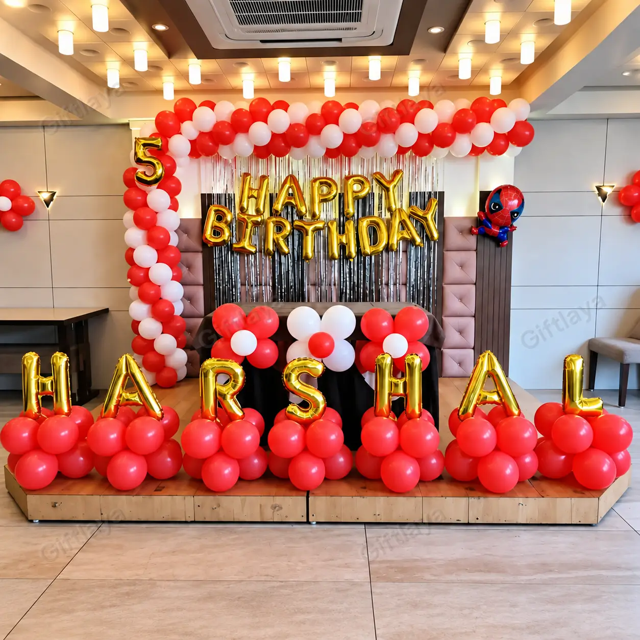 Simple Spiderman Theme Decoration