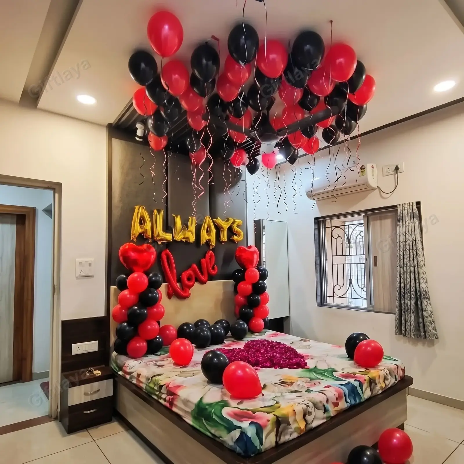 Romantic Balloon Room Decoration