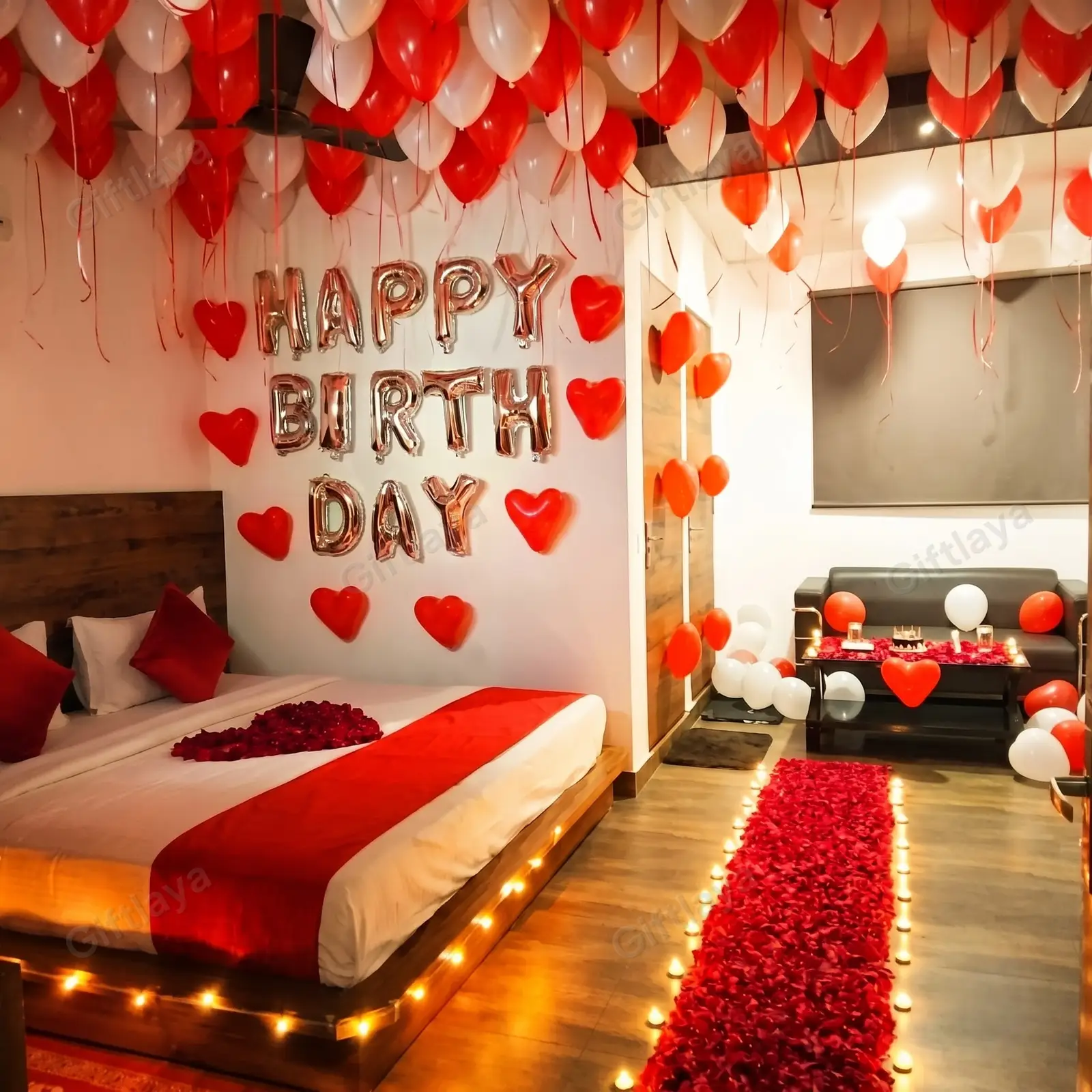 Romantic Proposal Decor in Room