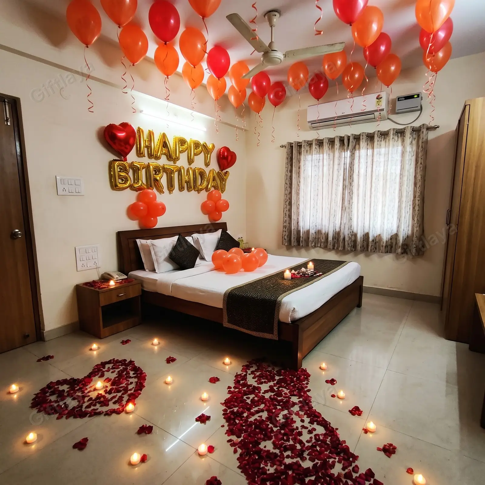 Rose and Candle Decor