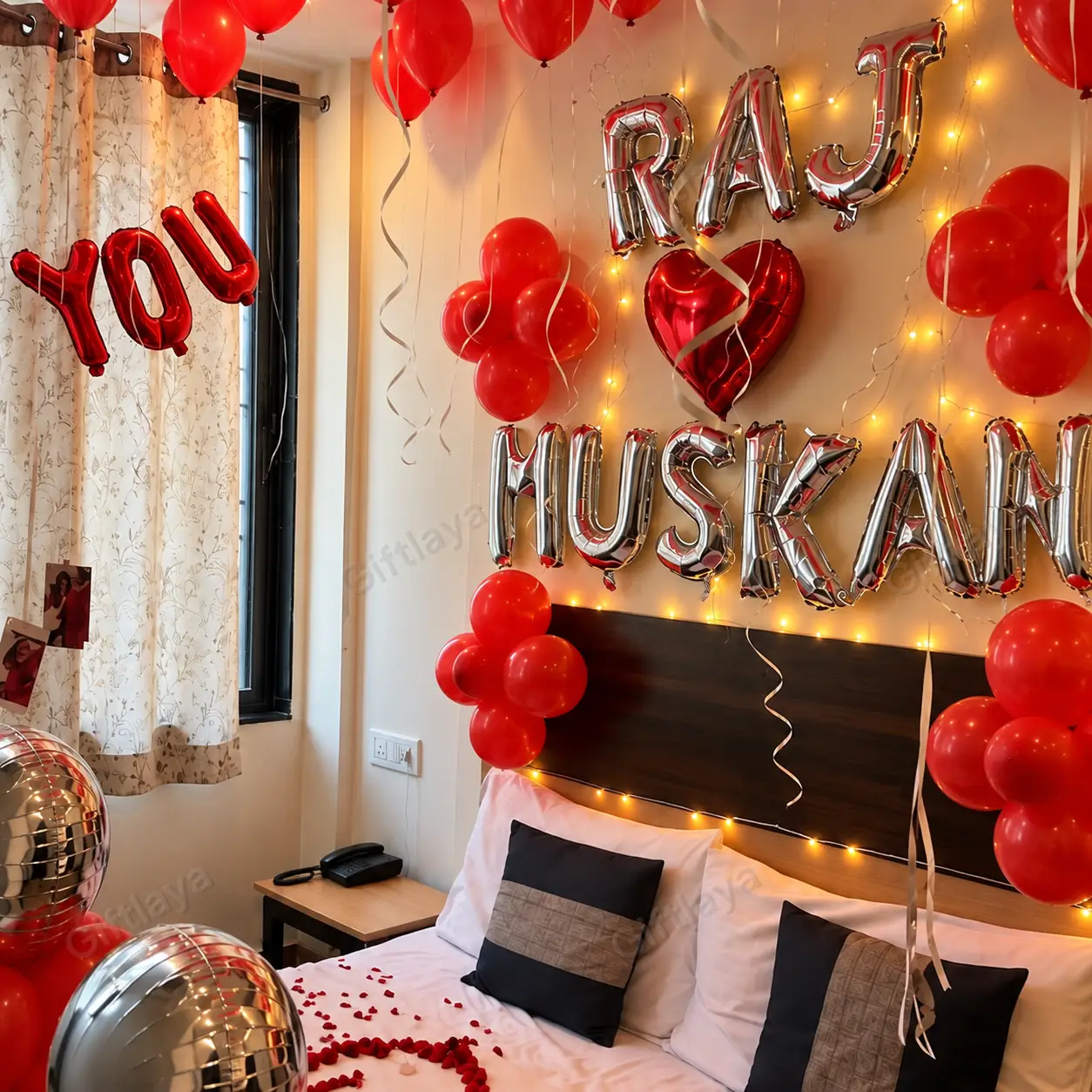 Surprise Room Decoration for Couple — photo 2