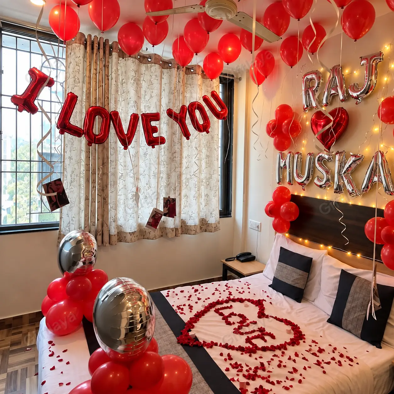 Surprise Room Decoration for Couple — photo 3