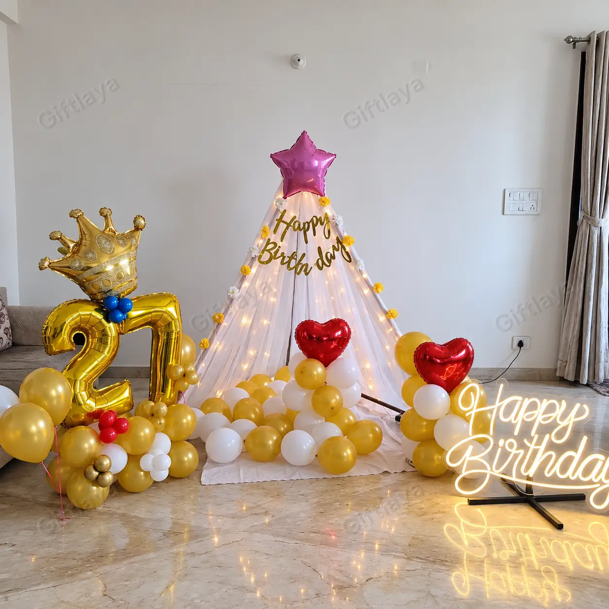 27th Cabana Birthday Decoration