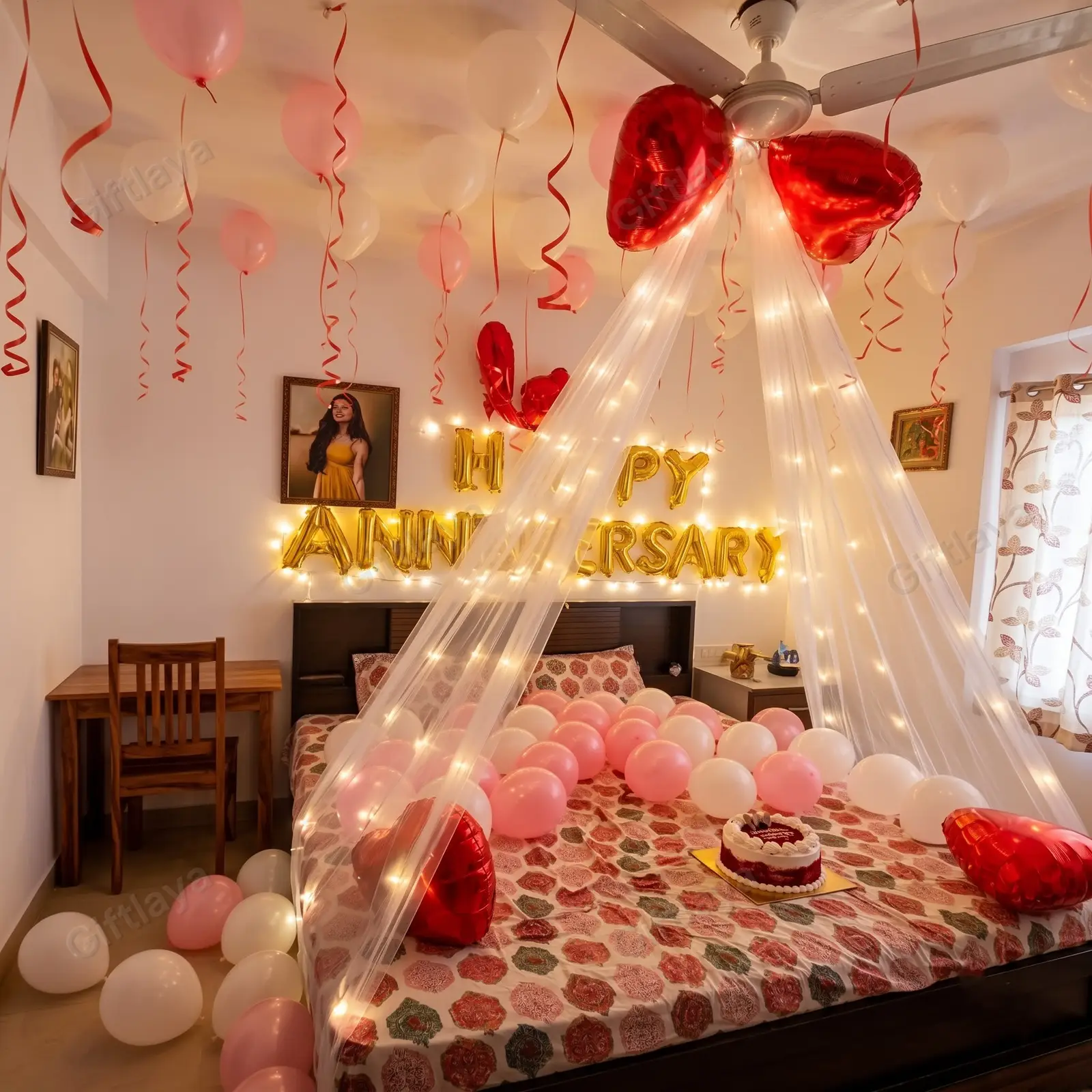Anniversary Bed Cabana Decoration
