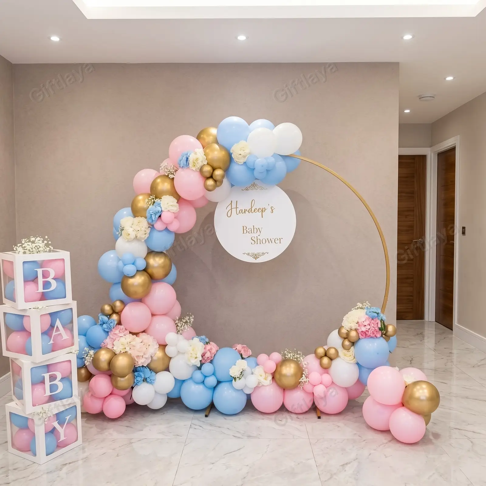 Baby Shower Blue Pink Theme
