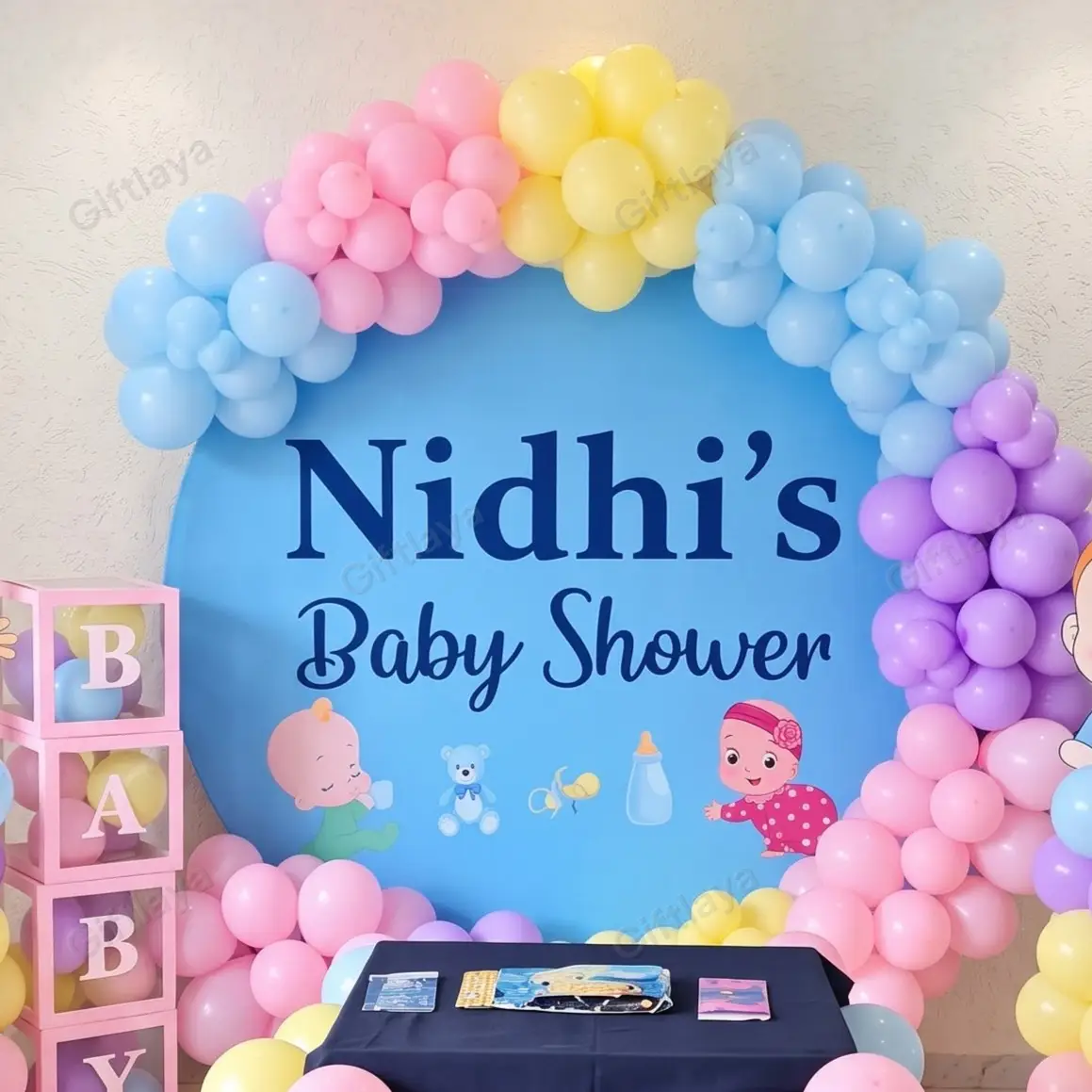 Customized Baby Shower Backdrop — photo 4
