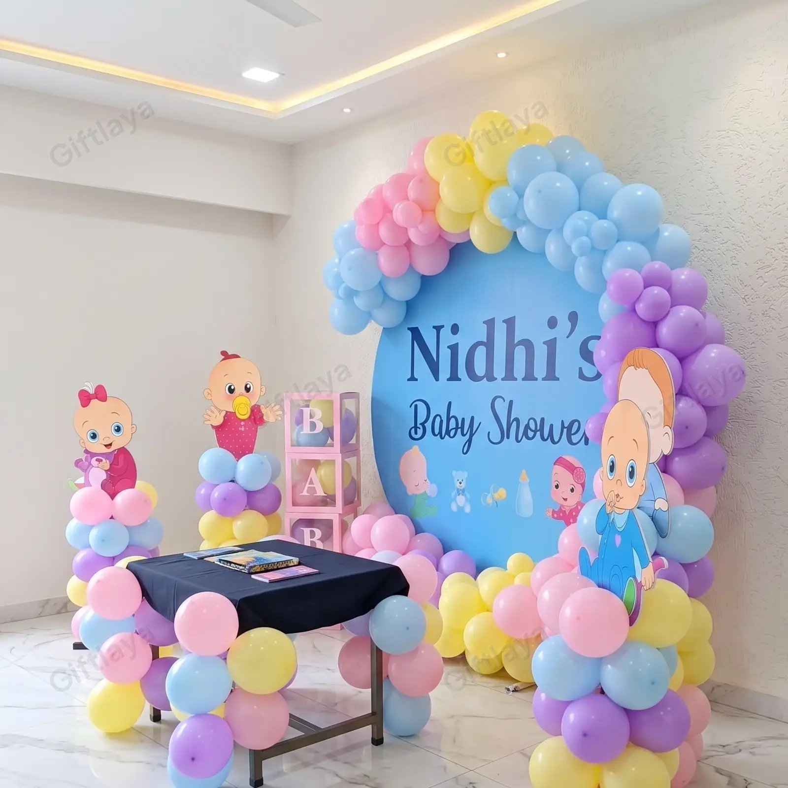 Customized Baby Shower Backdrop — photo 3